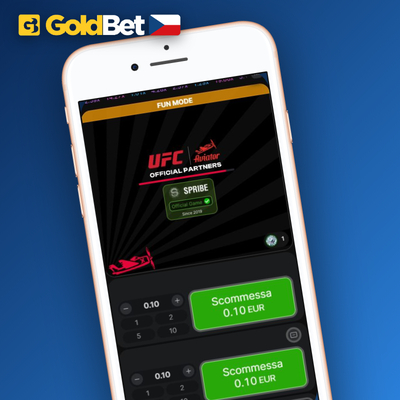 Dvě sázková pole funkce dual bet v Aviator hře Goldbet Casino vedle sebe
