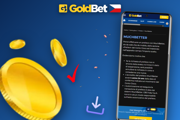 Goldbet Casino výběr peněz přes smartphone – přehledná mobilní pokladna