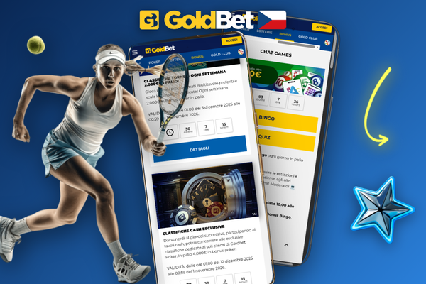 Účet Goldbet Casino se zelenou notifikací o úspěšné aktivaci promo kódu GOLDBONUS