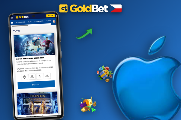 Registrační formulář Goldbet Casino na mobilu s vyplněným promo kódem GOLDBONUS
