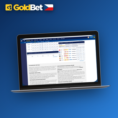 Sportovní sázky na fotbal a tenis v mobilní aplikaci Goldbet Casino