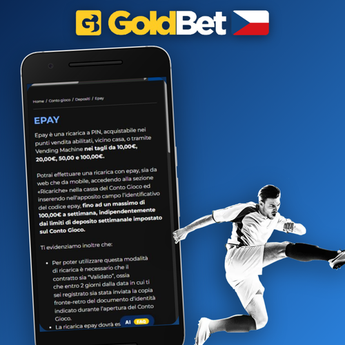 Goldbet Casino vklad na mobilu s ikonami Visa, Mastercard, Revolut a Bitcoinu